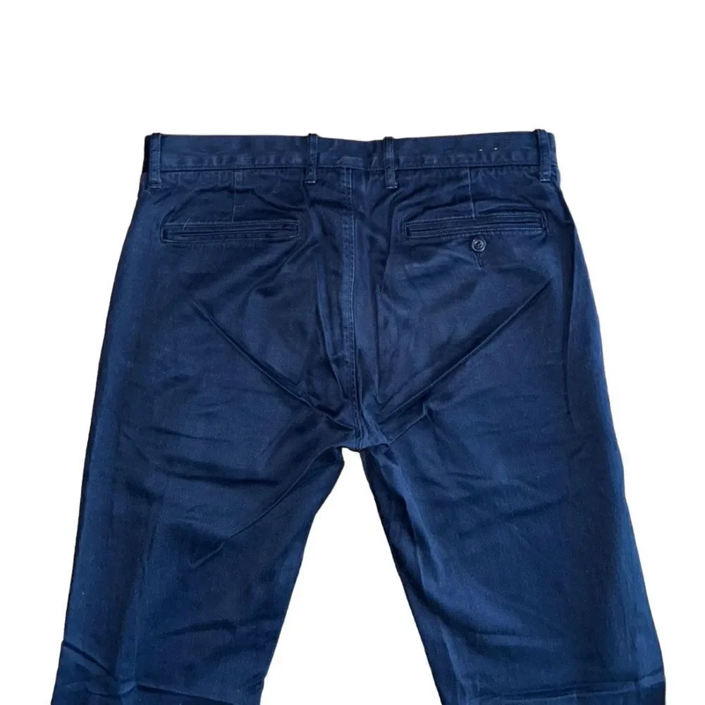 J. Crew Men's Navy Blue Broken In Chino Pants - Size 33x32
